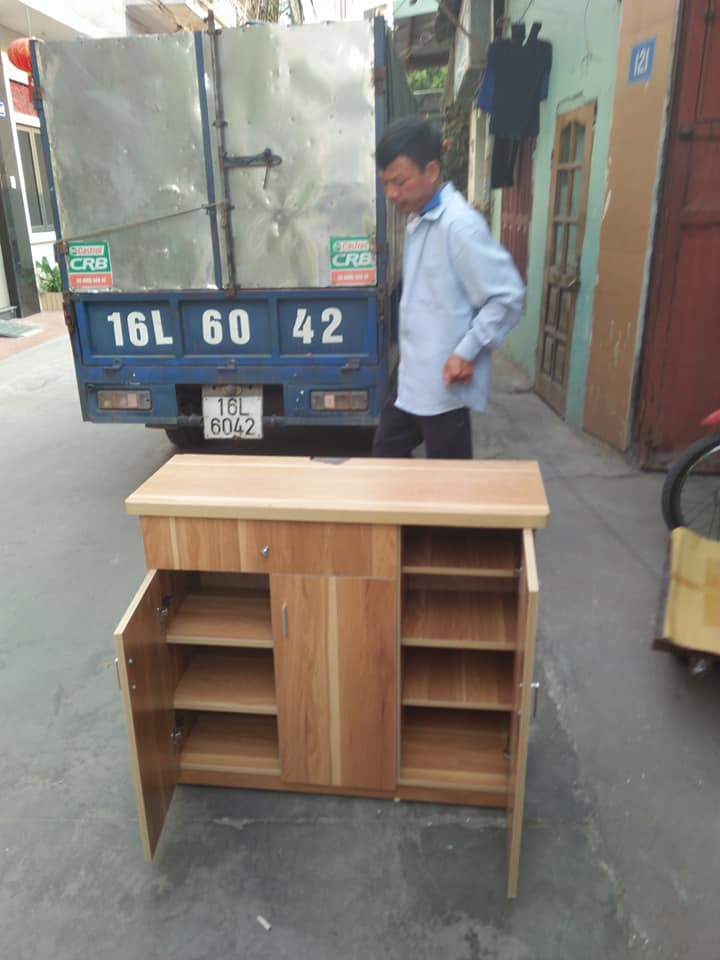 Tủ Giày Gỗ Công Nghiệp 3 Cánh - Màu 195 